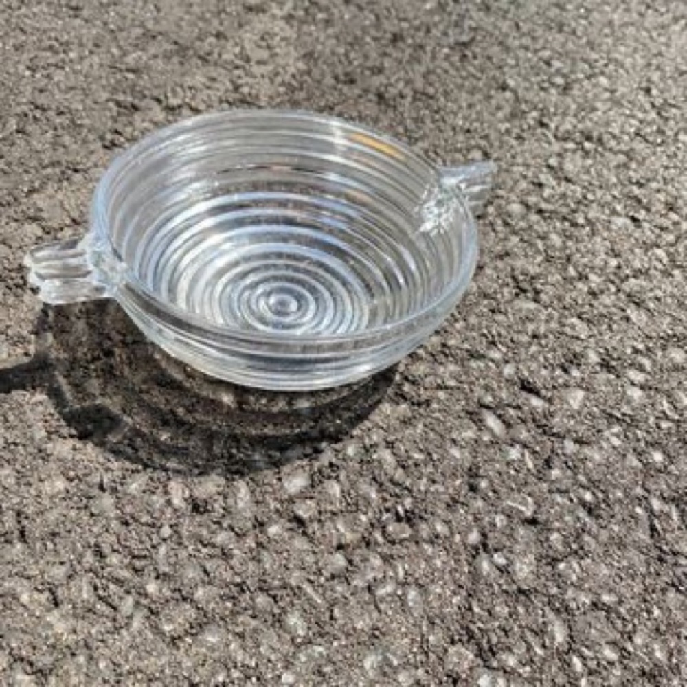 Collectible Vintage Anchor Hocking Manhattan Clear 4" Sauce Bowl